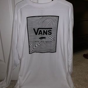 Men’s Vans White Long Sleeve Tshirt XL with tags!